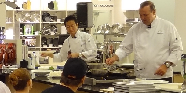 Chef Charlie Palmer and Chef Seakyeong Kim