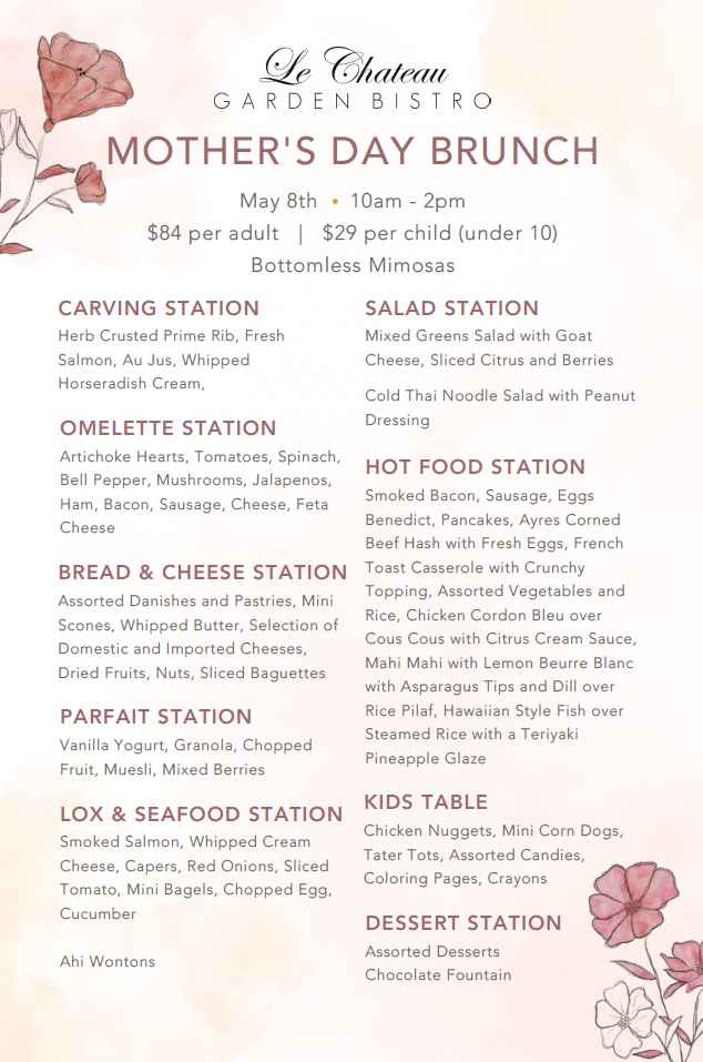 Top Tips for Mother's Day Brunch in Costa Mesa - Travel Costa Mesa