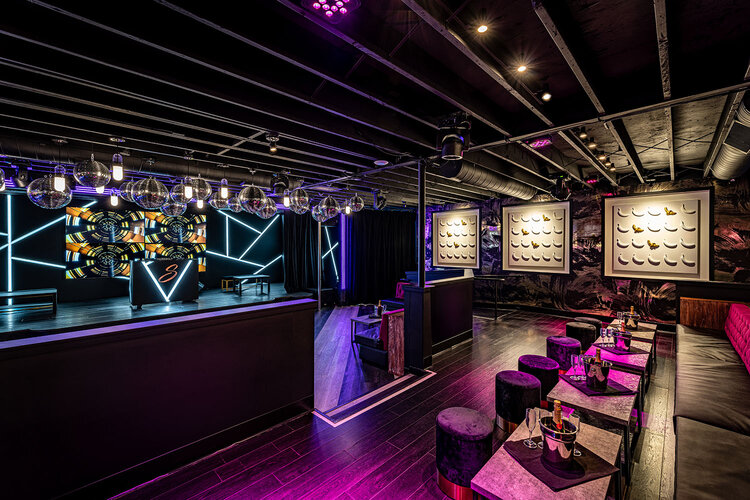 Stage of Strut Bar & Club in Costa Mesa, photo provided by Strut Bar & Club - LGBTQ+ feature