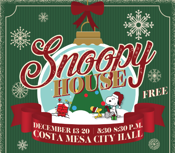 Snoopy House 2024 at Costa Mesa City Hall