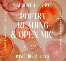 Poetry, Reading, and Open Mic Night at Neat Coffee