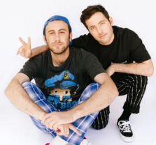 Two Friends at Time Nightclub Two Friends at Time Nightclub