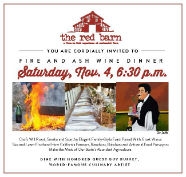 The Red Barn: Fire and Ash Wine Dinner