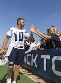 Chargers Training Camp at Jack Hammett Sports Complex in Costa Mesa August 15
