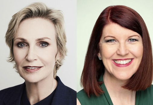 Jane Lynch and Kate Flannery