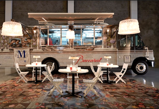 Lady M and Baccarat Luxury Cake Truck at South Coast Plaza