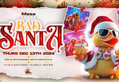 Bad Santa Holiday Party at Mesa